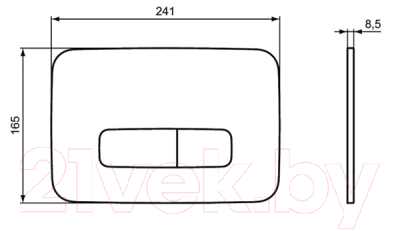 Кнопка для инсталляции Ideal Standard ProSys Oleas M3 R0123A6