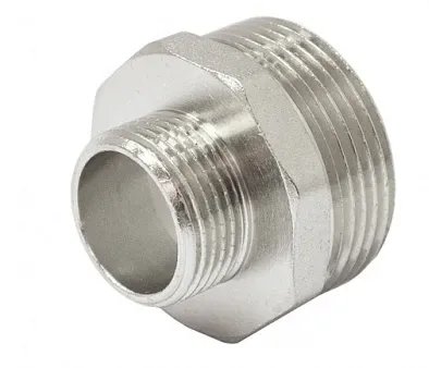 Ниппель латунный переходной никел. ду 25х20 (1"х3/4") sti