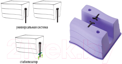 Кашпо Formplastic Fala / 2488-010