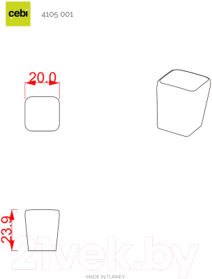 Ручка для мебели Cebi Leta A4105 001 PC35
