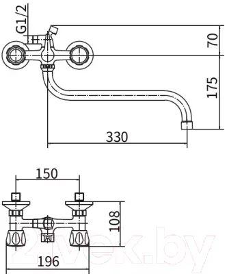 Смеситель Plstart PL2209