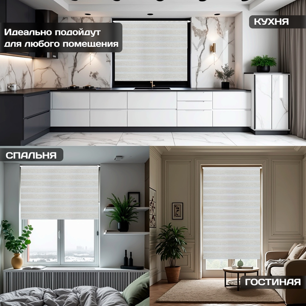 Рулонная штора Sundays Home Лайнс 85х160