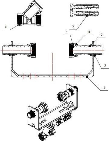 Крепление для смесителя AV Engineering КМ-15 AVE175-15R