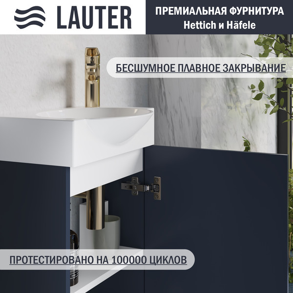 Тумба с умывальником Lauter Из искусственного мрамора Amelia 40