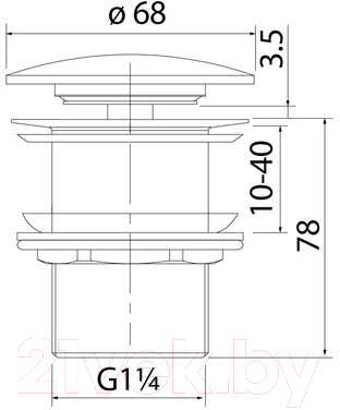 Донный клапан IDDIS Optima Home OPHGM00i88
