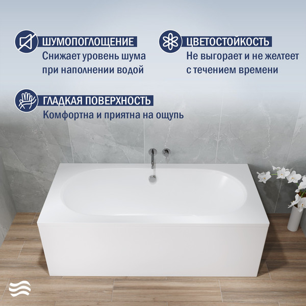 Ванна акриловая Lauter Ava 150х75 / 21208050