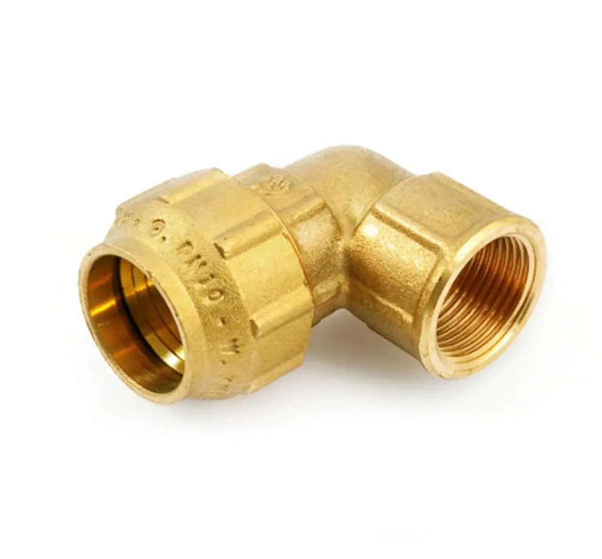 Угольник латунный компрессионный вр ду 32х1" general fittings