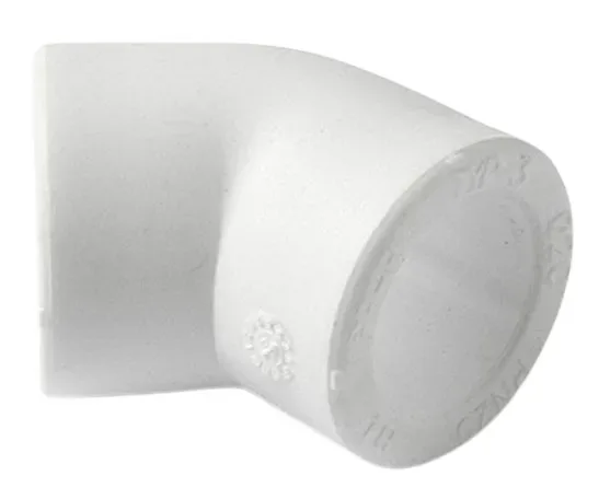 П/п отвод 50х45* белый рвк