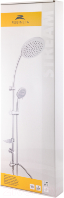 Душевая система со смесителем Rubineta Olo BK + Thermo-15 / 625038