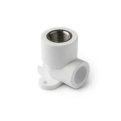 П/п отвод комб. с креплением вр 20х1/2" белый pro aqua
