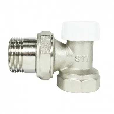 Клапан запорный угловой 3/4" sti