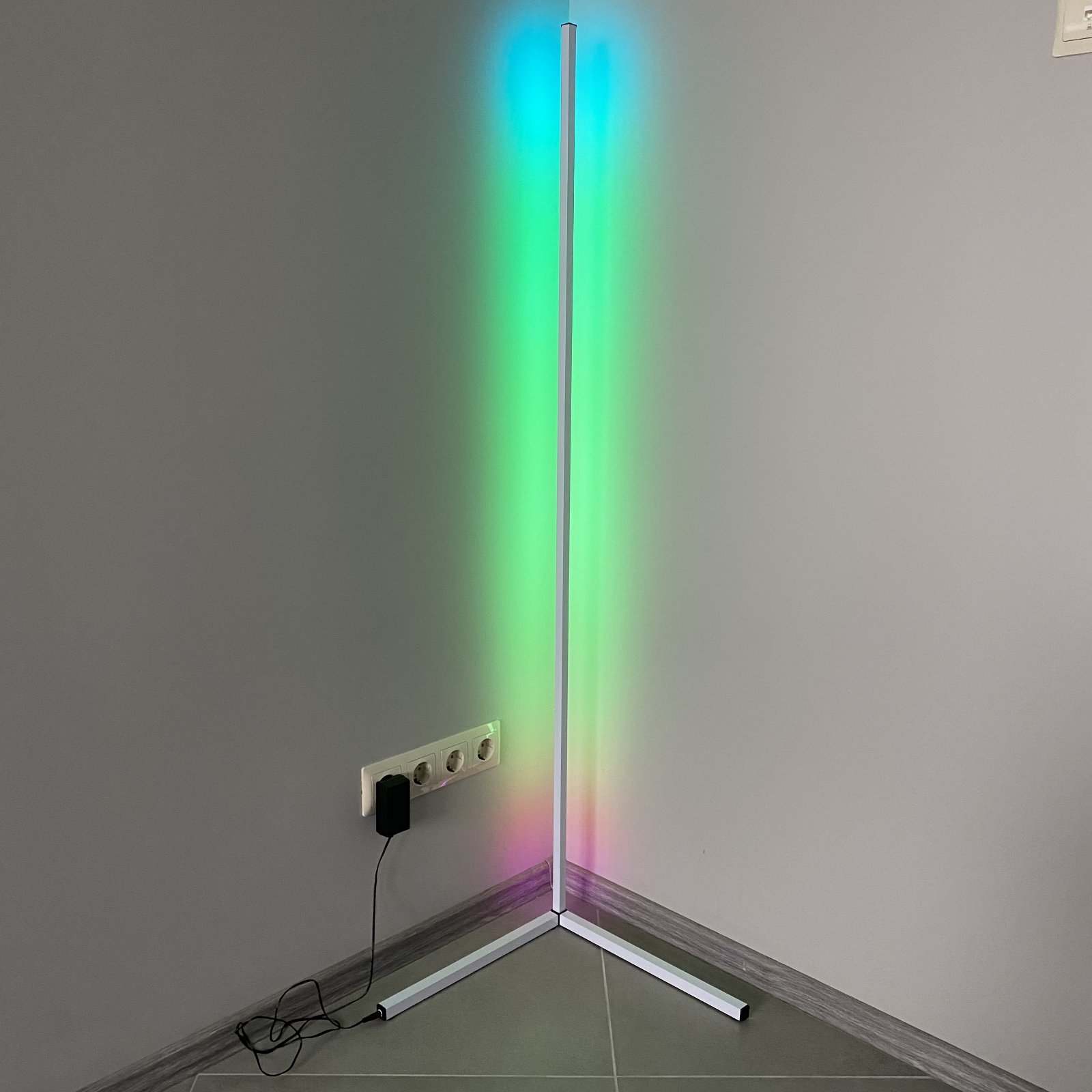 RGB торшер 1 метр, белый