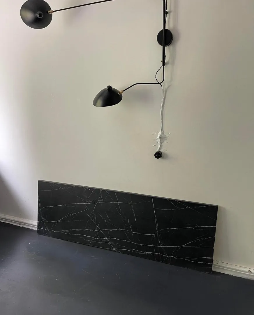 Столешница egger 1840x600x34 мм камень пьетра гриджиа чёрный