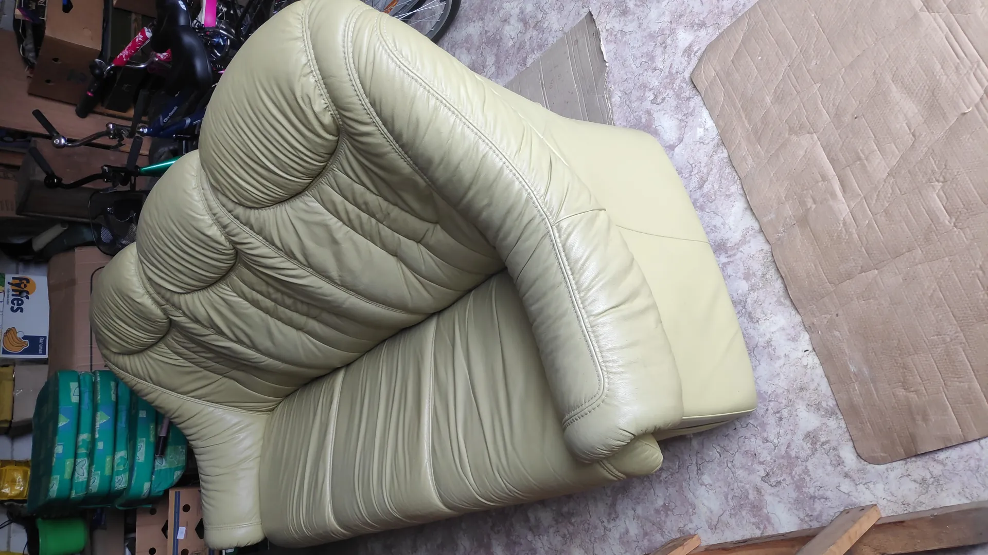 Диван + 2 кресла. Нат.кожа