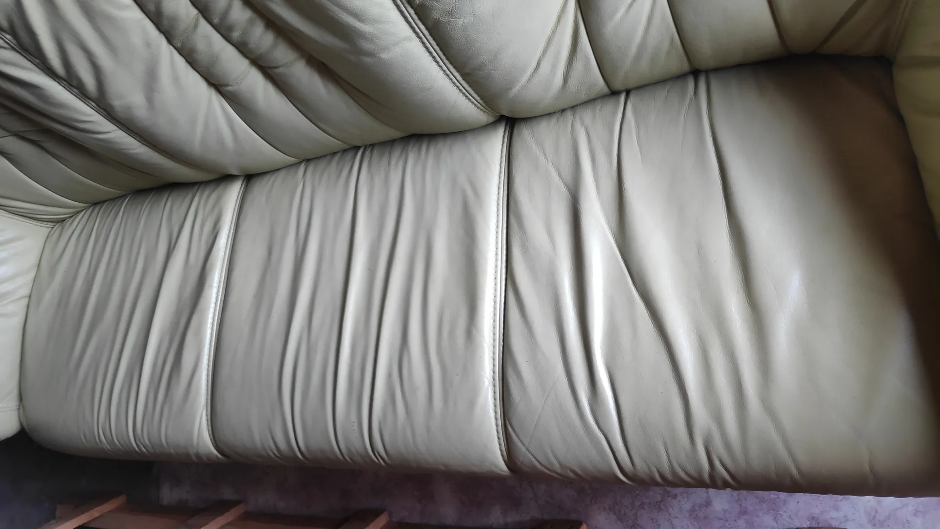 Диван + 2 кресла. Нат.кожа