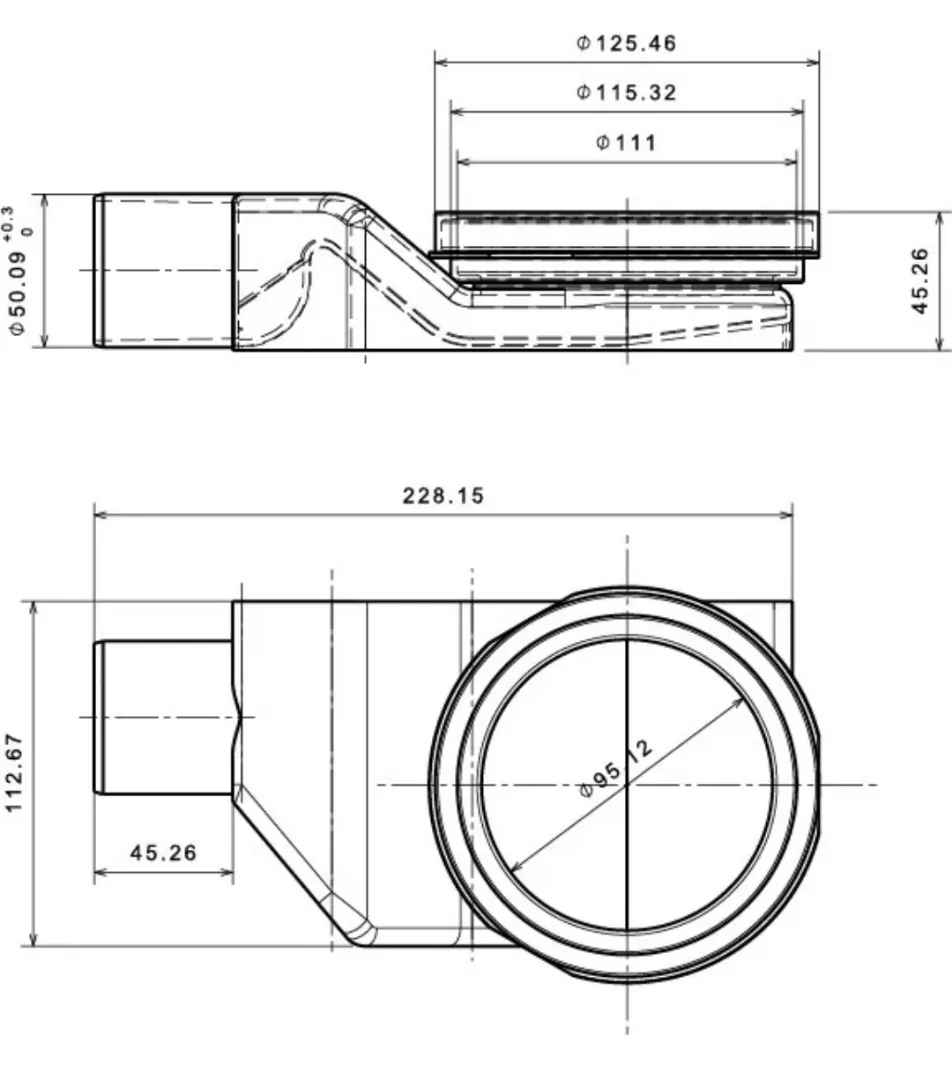 Душевой трап pestan compactline 550 (сербия) новый