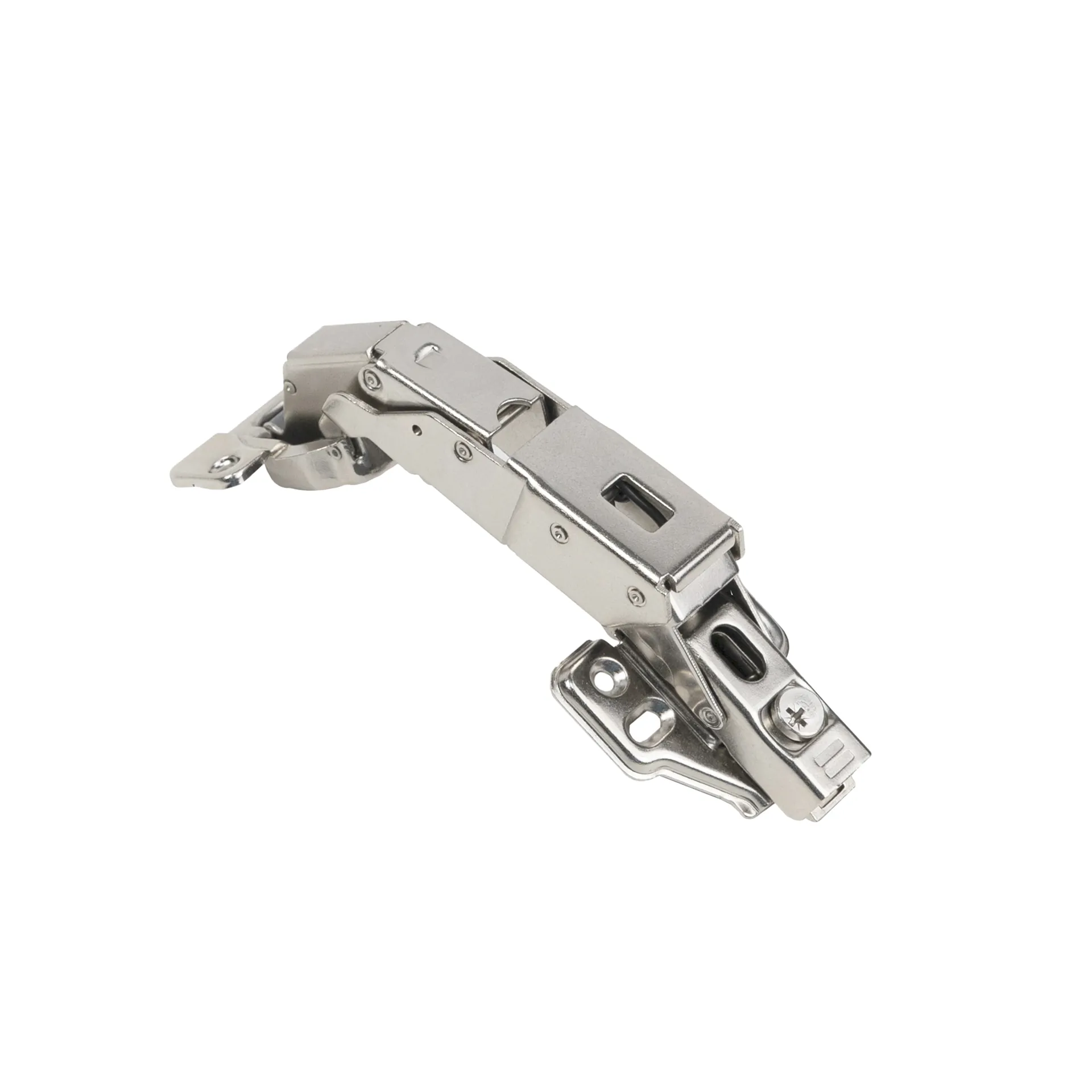 Петля 165° накладная с доводчиком 48мм h2 clip-on AKS 0-е вхождение винтовая регулировка