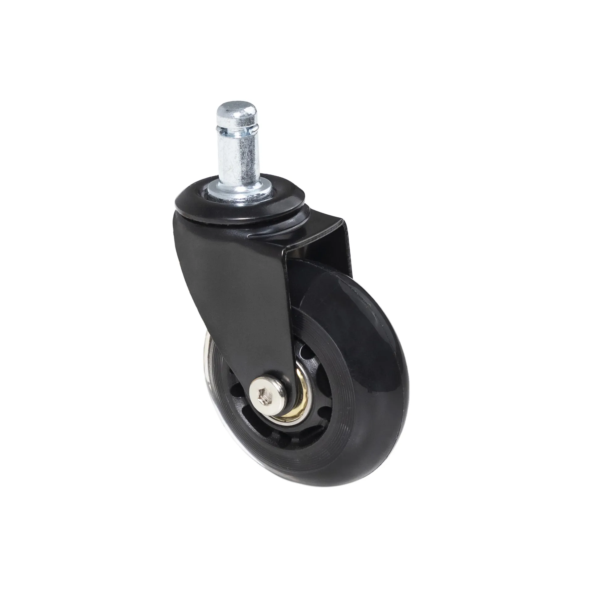 Колесо меб. SKATE d63 со штоком, черный PRIME by AKS