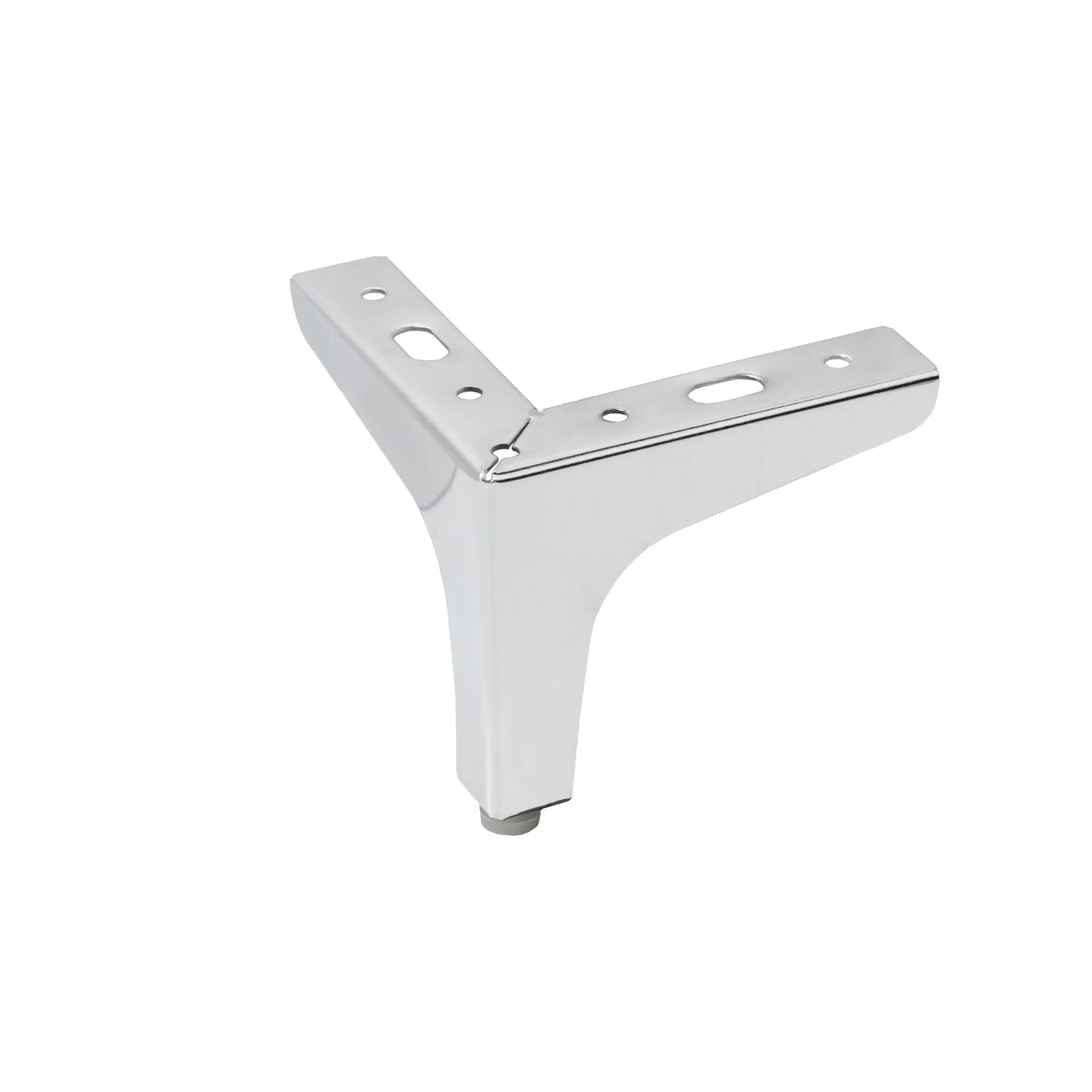 Опора меб. мет. h100 угловая хром AKS