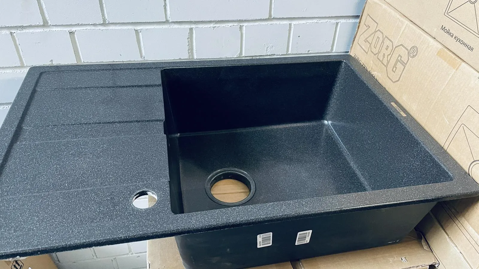 Мойка ZORG Apollo 78 черный опал