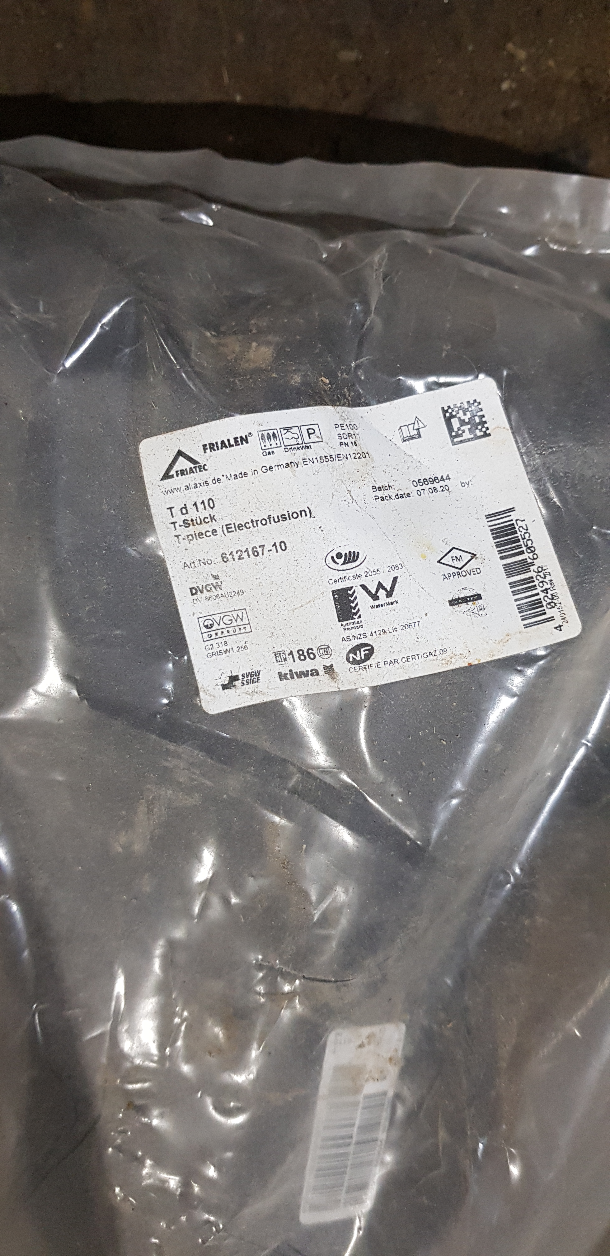 Тройник электросварной ПНД 110 мм FRIALEN PE100 SDR11 PN16