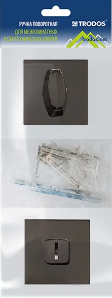 Ручка дверная Trodos BK серия 03 Slim