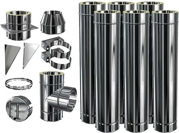 Труба вытяжная Теплов и Сухов Термо L 1000 ТТ-Р 430-0.8/430 D200/260