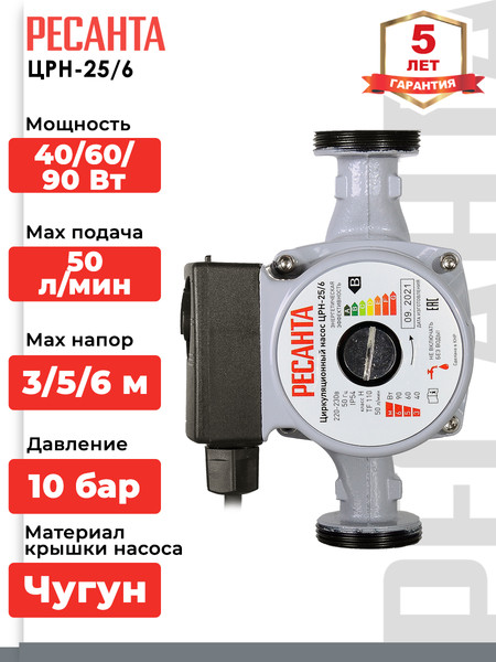 Циркуляционный насос Ресанта ЦРН-25/6