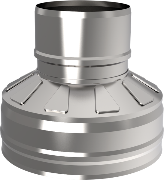 Переходник для дымохода UMKPRO 150х220 AISI 439/439 1мм/0.5мм