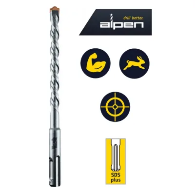Бур по бетону alpen d 12,00x950x1000 мм
