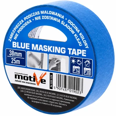 Малярная лента motive blue masking tape 38 мм×25 м, 020329