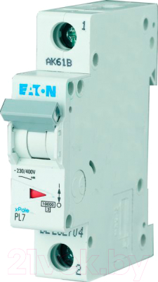 Выключатель автоматический Eaton PL7 1P 50A С 10кА 1М / 262709