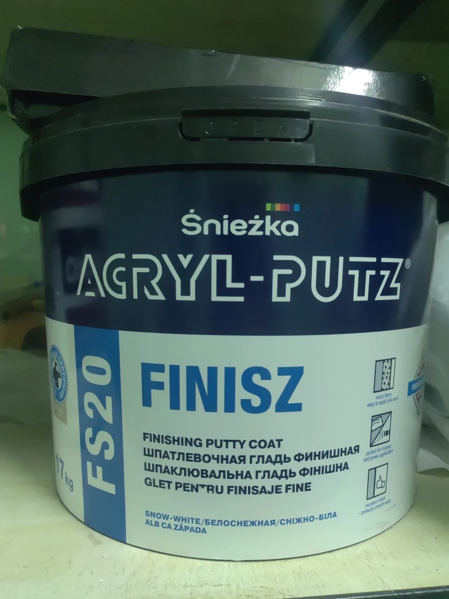 Шпатлевка Acryl Putz FS20 finisz EX 17кг
