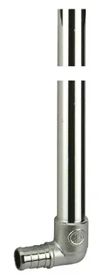 Отвод giacoqest с медной хром. трубкой 1/2"хø15 l=150 giacomini
