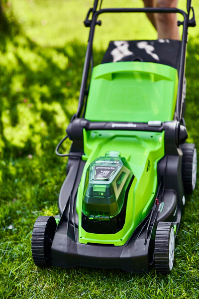 Газонокосилка аккумуляторная Greenworks G24X2LM41 2x24V 41см / 2512607