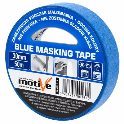 Малярная лента motive blue masking tape 30 мм×50 м, 020313