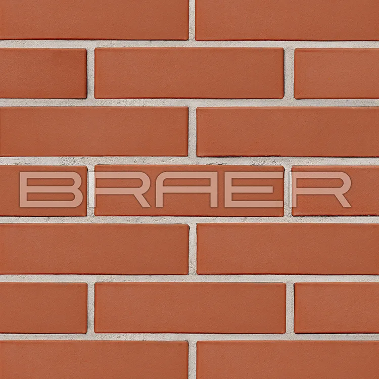 Кирпич лицевой керамический braer красный, гладкий 0,7нф