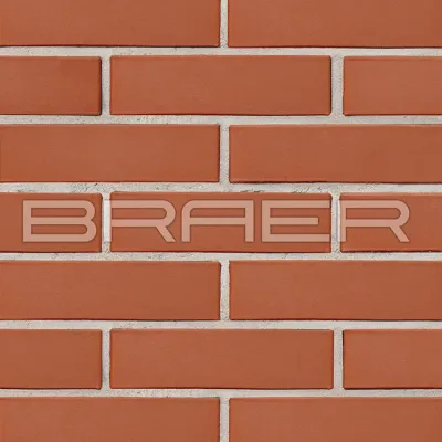Кирпич лицевой керамический braer красный, гладкий 0,7нф