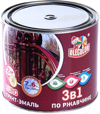 Грунт-эмаль Olecolor По ржавчине 1014