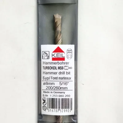 Бур по бетону keil d 8,00x200x260 мм