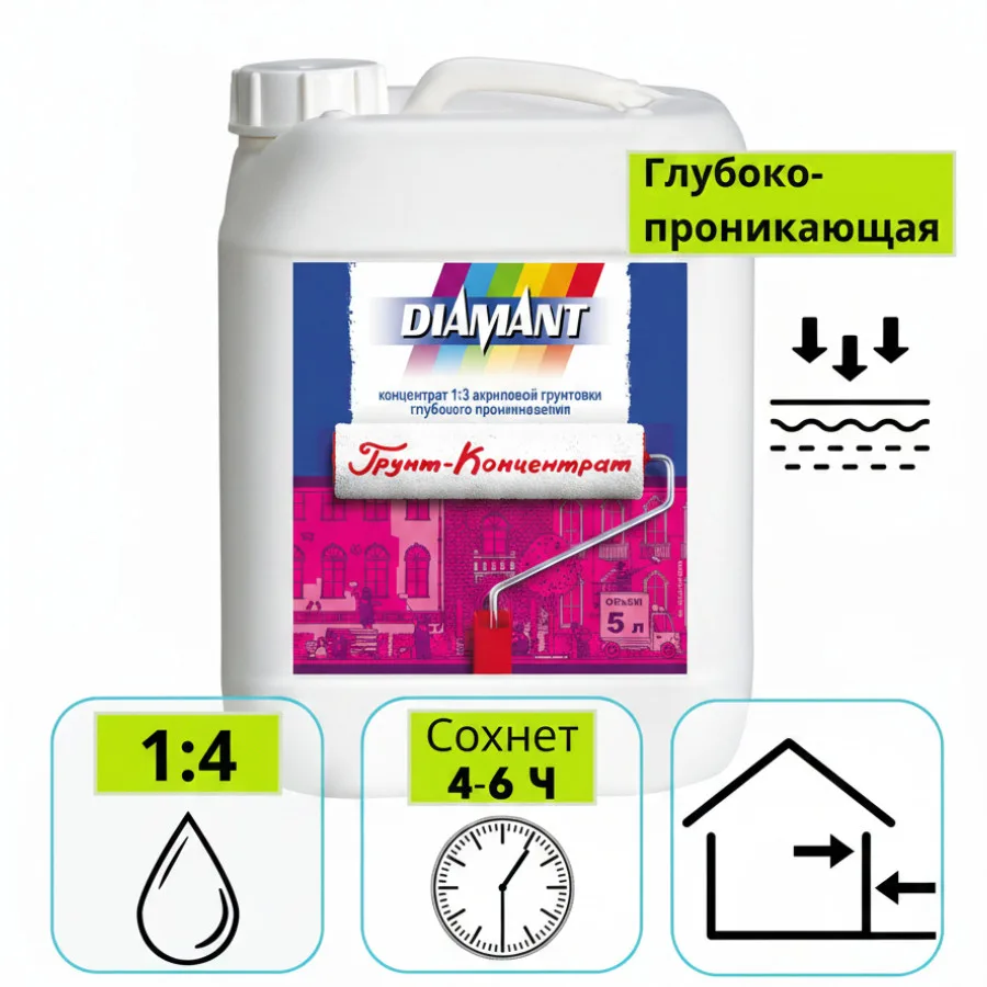 Грунт-концентрат Диамант (1:4) 5 л