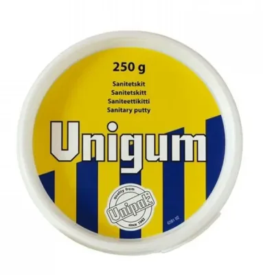 Замазка сантехническая "unigum" (пласт. банка 250 гр.) unipak