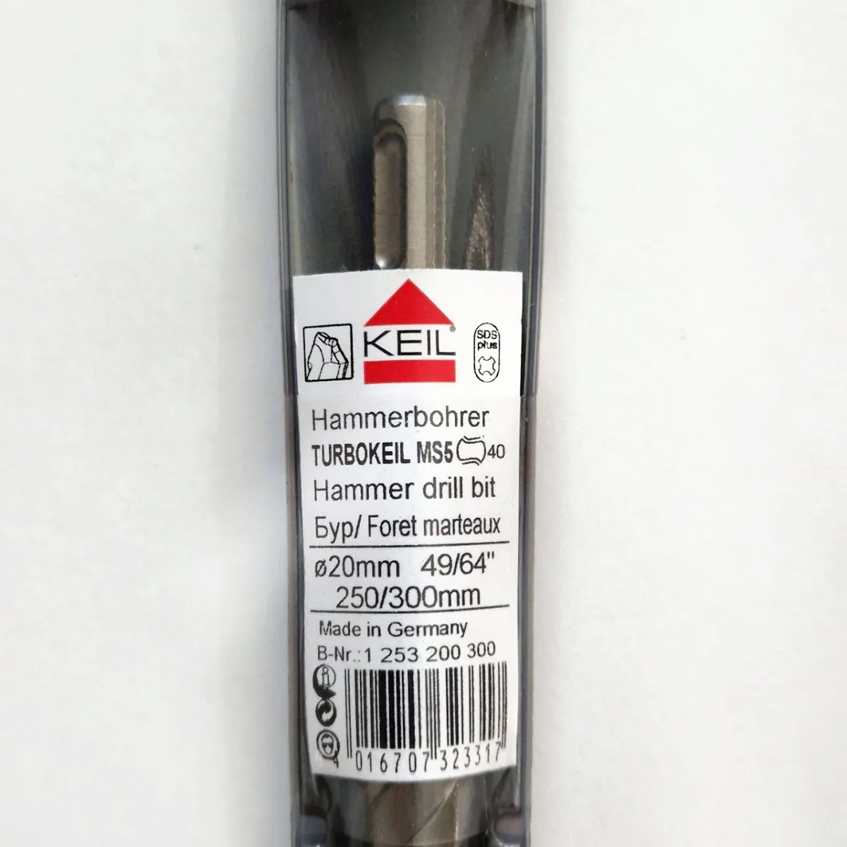 Бур по бетону keil d 20,00x250x300 мм