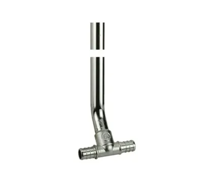 Тройник giacoqest с изогн. медной хром. трубкой 3/4"хø15х3/4" l=300 giacomini