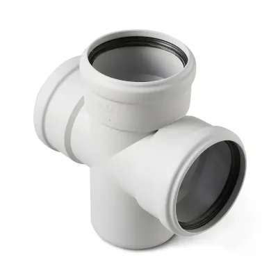 Крестовина одноплоскостная пп внутр. канал. stilte plus ду 110х110х110х87,5* серая pro aqua