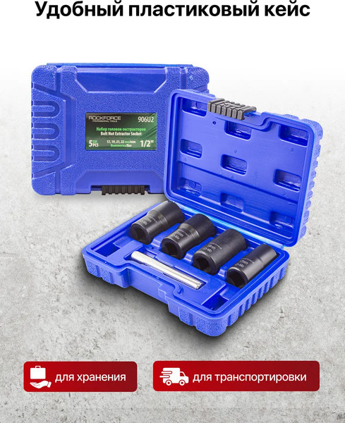 Набор головок слесарных RockForce RF-906U2