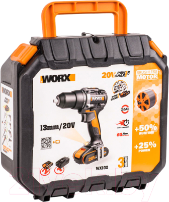 Аккумуляторная дрель-шуруповерт Worx WX102
