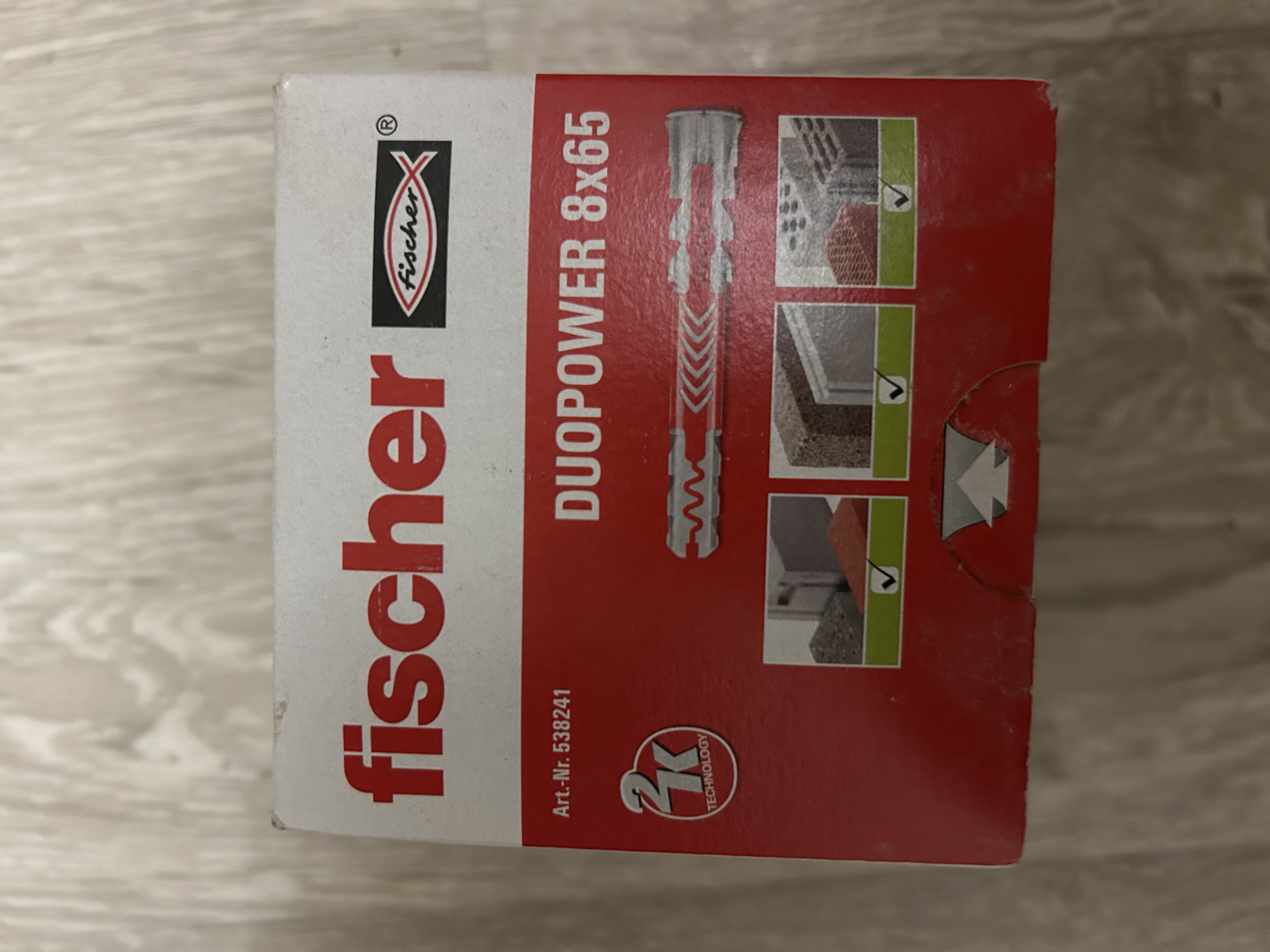 Дюбель Fischer duopower 8x65