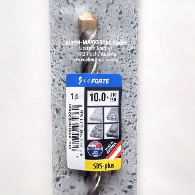 Бур по бетону alpen d 10,00x150x210 мм