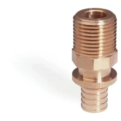 Переходник бронз. нр rautitan rx ду 16-r 1" rehau